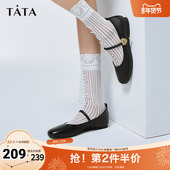 芭蕾舞鞋 Tata他她平底玛丽珍鞋 女软底护士鞋 女2025奥莱WH401AQ4