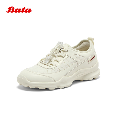 Bata休闲鞋女2025夏季商场新款厚底透气休闲百搭运动鞋A2017BM5