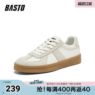 户外复古运动百搭德训鞋 百思图夏季 新款 时尚 J2511BM5 男休闲鞋