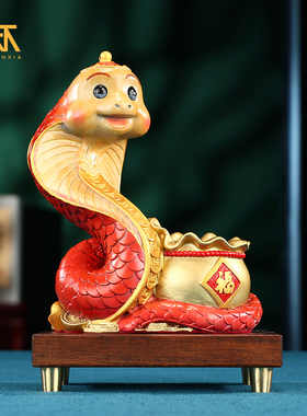 黄铜材质金色纳福新年礼品