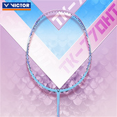 victo胜利羽毛球拍TK 770HT女生高颜值威维克多正品 全碳素超轻