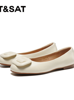 星期六低跟浅口单鞋春季新款低跟优雅通勤黑色女鞋SSC1111036