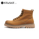 星期六男冬季 增高厚底马丁靴英伦酷帅潮流系带休闲舒适百搭男靴