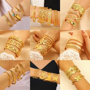 Girl simple Bracelet Opening Bracelet bangle women's Jewelry