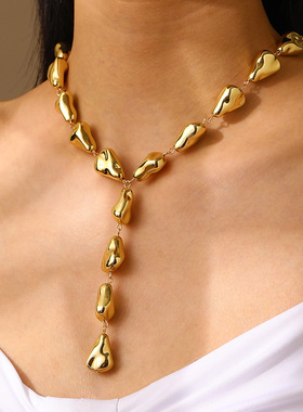 New Love tassel necklace with autumn winter irregular 项链女