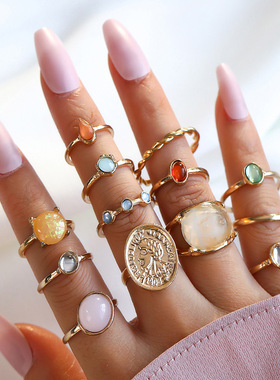 戒指women's Creative Vintage rings Female Joint Ring Jewelry