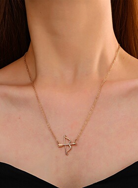 项链 Bow arrow clavicle chain antique arrow pendant Necklace