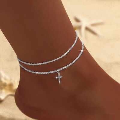 Foot chain ladies' cold anklet accessories simple accessory