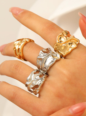 fashion Elegant personality Rings Wide Edition Simple Ring