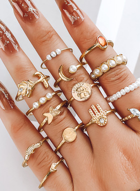 European American hand ornaments joint ring 欧美女饰品戒指女