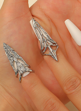 Cool Nail Set, Skeleton Ring, Wearing Nail Set, Joint Ring
