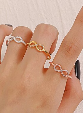 New Fashion Word Line Love Ring Women's Ring Jewelry Ring