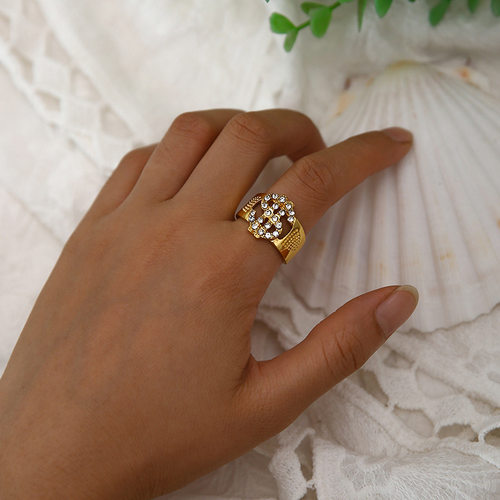 Man Ring Hip-hop rings men accessories 水钻戒指男士嘻哈戒指