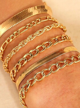 New Jewelry Multi layer Chain Bracelet Fashion Layer链条手链