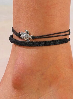 Bohemian anklet Beach Weaving Simple animal Foot Chain脚链