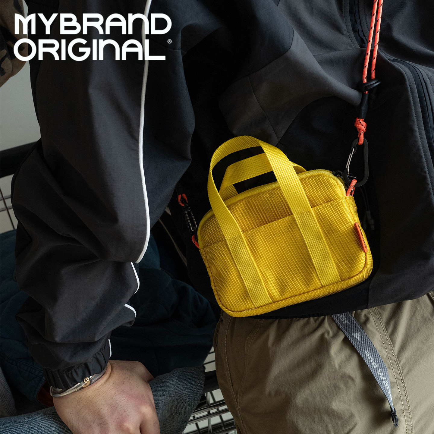 MYBRANDORIGINAL2025秋弹道尼龙男女手提卡包手机证件包MK053L