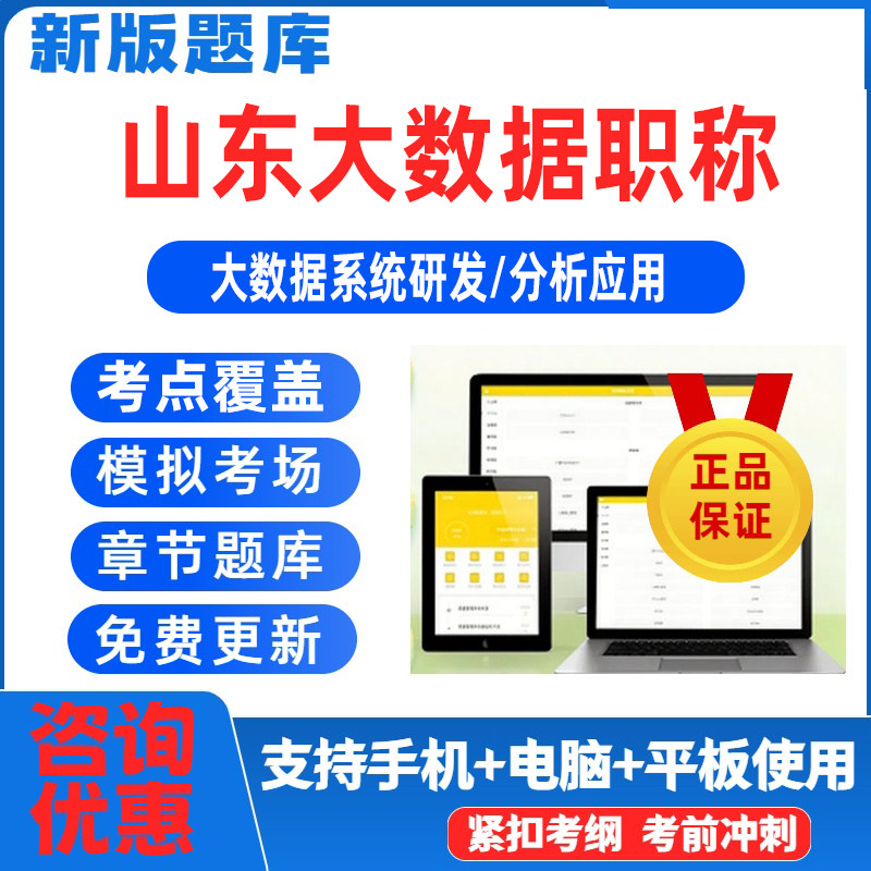 2026山东大数据工程专业职称考试题库初级中级高级分析应用资料图片