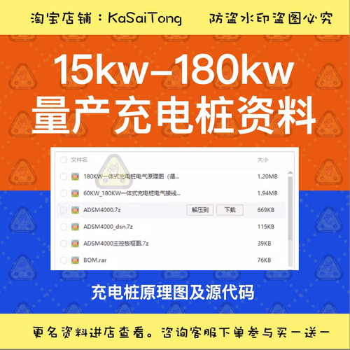 15kw-180kw量产充电桩资料+某生15kw充电模块PFC+DCDC双DSP控制