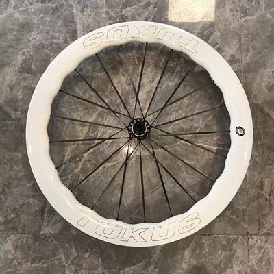 途酷斯TUKUS闪电系列碳纤维轮组A级镂空金标大波浪公路自行车碳圈