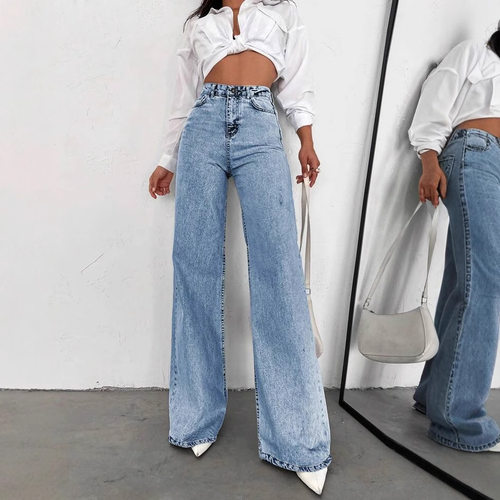 fashion women jeans sexy low rise denim pants欧美风直筒