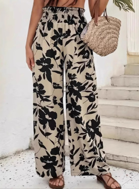 2026 baggy pants women summer wide leg trouser欧美新女裤夏薄