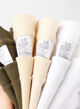 Basic Cotton TShirt Long Sleeve Tee Tops日系潮牌250g重磅