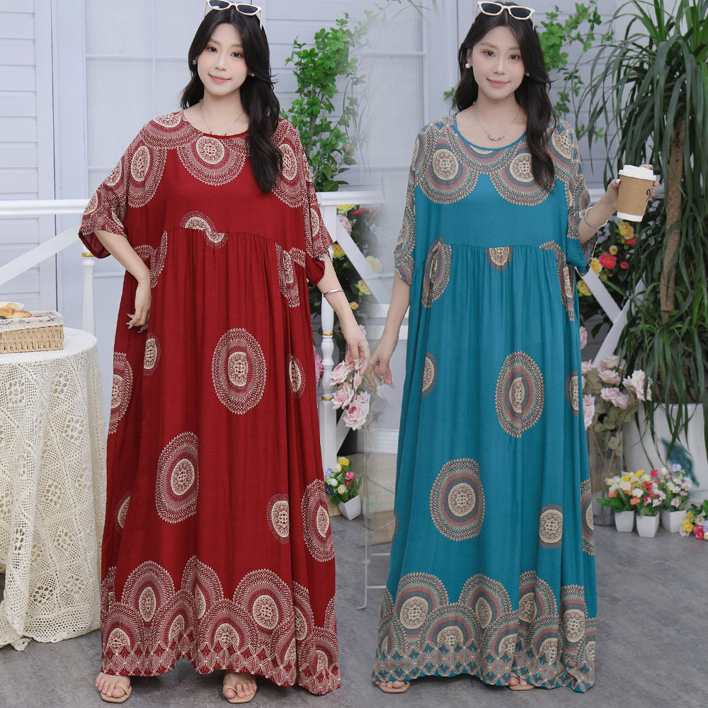 ladies long dress women maxi vestidos boho beach东南亚长裙女