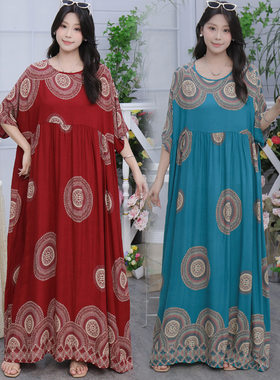 ladies long dress women maxi vestidos boho beach东南亚长裙女