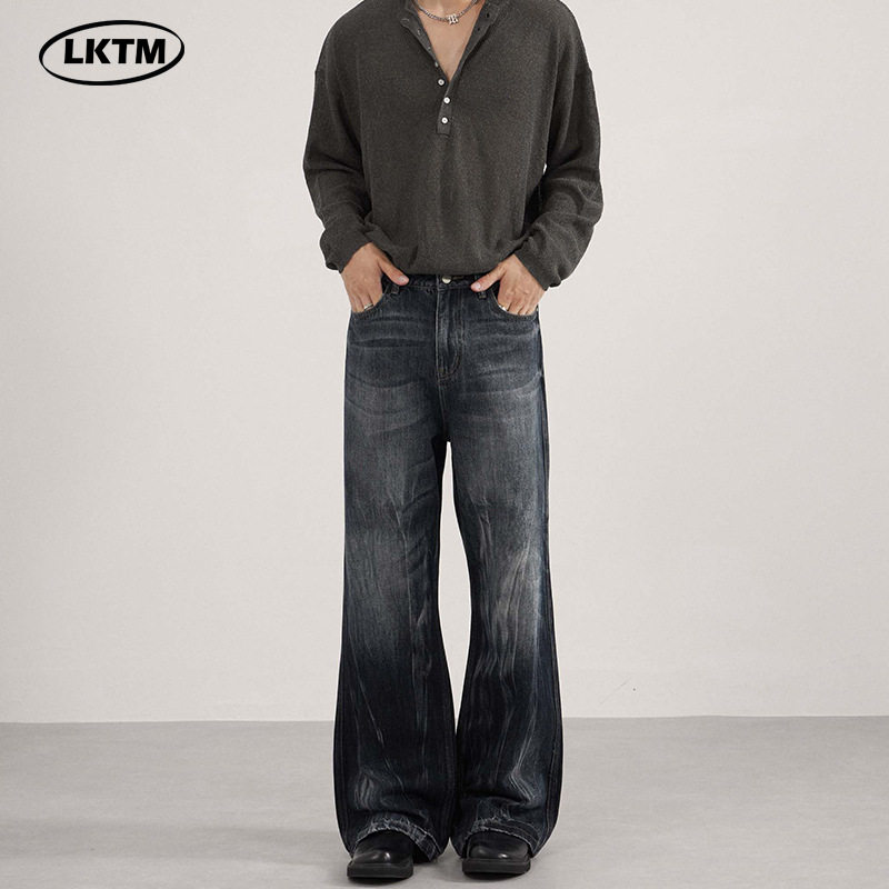 y2k jeans stylish denims pants streetwear trouserslktm男装