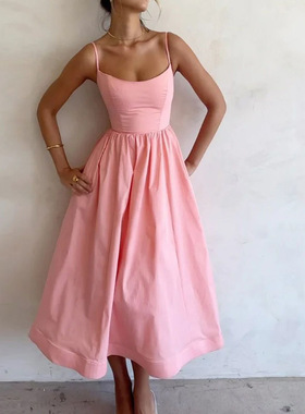 women's new dress ladies fashion dress2026新款连衣裙纯色性感