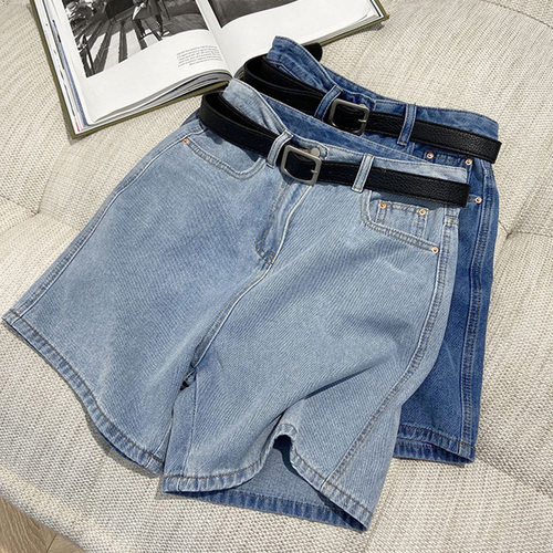 american style denim pants wide leg jeans trousers高腰a字