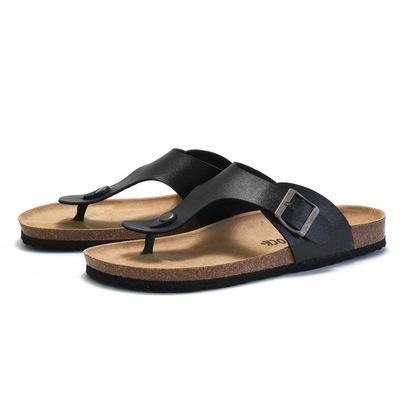 slippers flipflops slides sandals情侣软木拖鞋男夏季夹脚沙滩