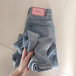 low baggy vintage y2k lady leg jeans rise裤 womens punk wide