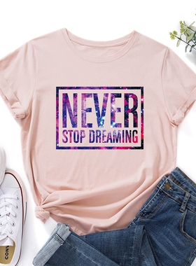 S-5XL Women Cotton Tshirt Ladies Tops Plus Size 纯棉宽松短袖
