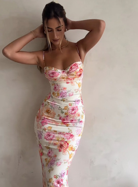 women's new dress ladies fashion dress时尚修身性感露背吊带