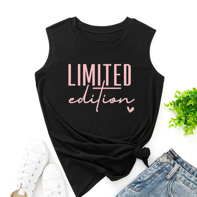 printed summer women's vest top t-shirt comfortable
