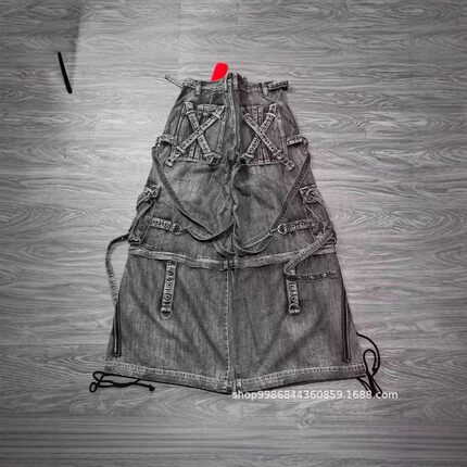y2k jeans streetwear denims pants fashion trousers潮流个性