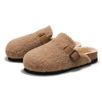 women slippers flipflops slides sandals冬季女式软木棉鞋一