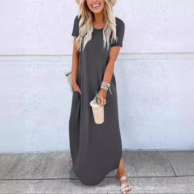 summer dress women elegant ladies vestidos欧美通勤休闲出游穿