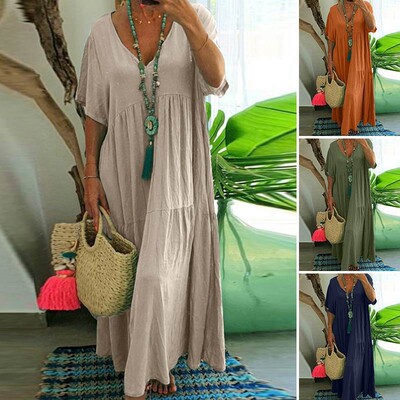 summer dress women casual loose elegant lady vestidos2026