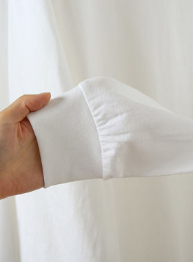 women basic t-shirt heavy t shirt men白色不透250g重磅纯棉