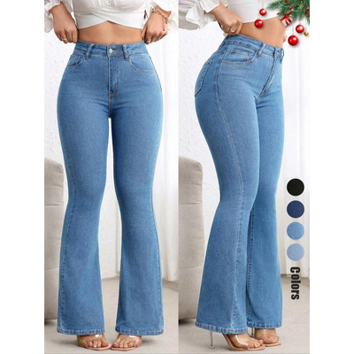 new stylish jeans denim pants versatile trousers欧美欧美