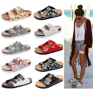 Clogs Slippers flipflops Sandals软木拖鞋外穿凉拖鞋滩鞋博肯鞋