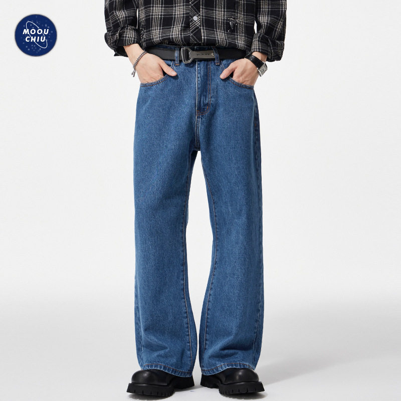 y2k jeans stylish denims pants streetwear trousers沐丘男装∣