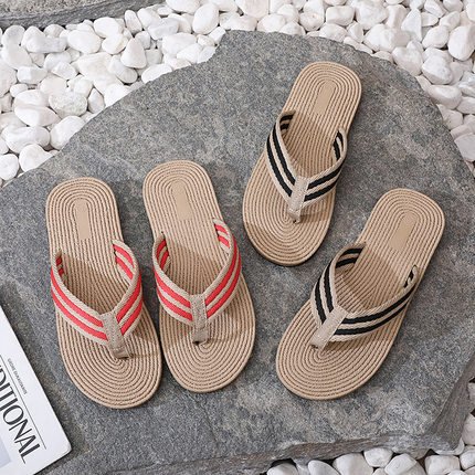 men slides slippers flip flops新款潮流时尚休闲人字拖男士