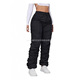 Black 2026 Women Solid Pants Autumn Workwear Spring Color