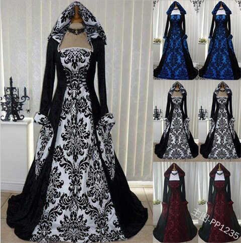 Costume Wicca Witch Medieval Dress Womens Halloween Costumes