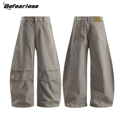 american style denim pants wide leg jeans trousersbefearless