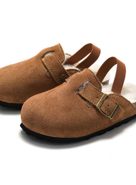 kids slippers flipflops slides sandals冬季新品儿童软木凉鞋