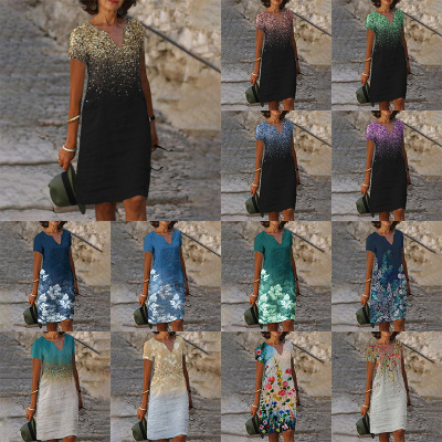 summer dress women casual elegant lady vestidos欧美新款 潮流